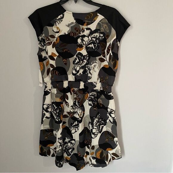 Bar III Women’s Floral Mini Sleeveless Zipper Front Dress size XL - Picture 3 of 3